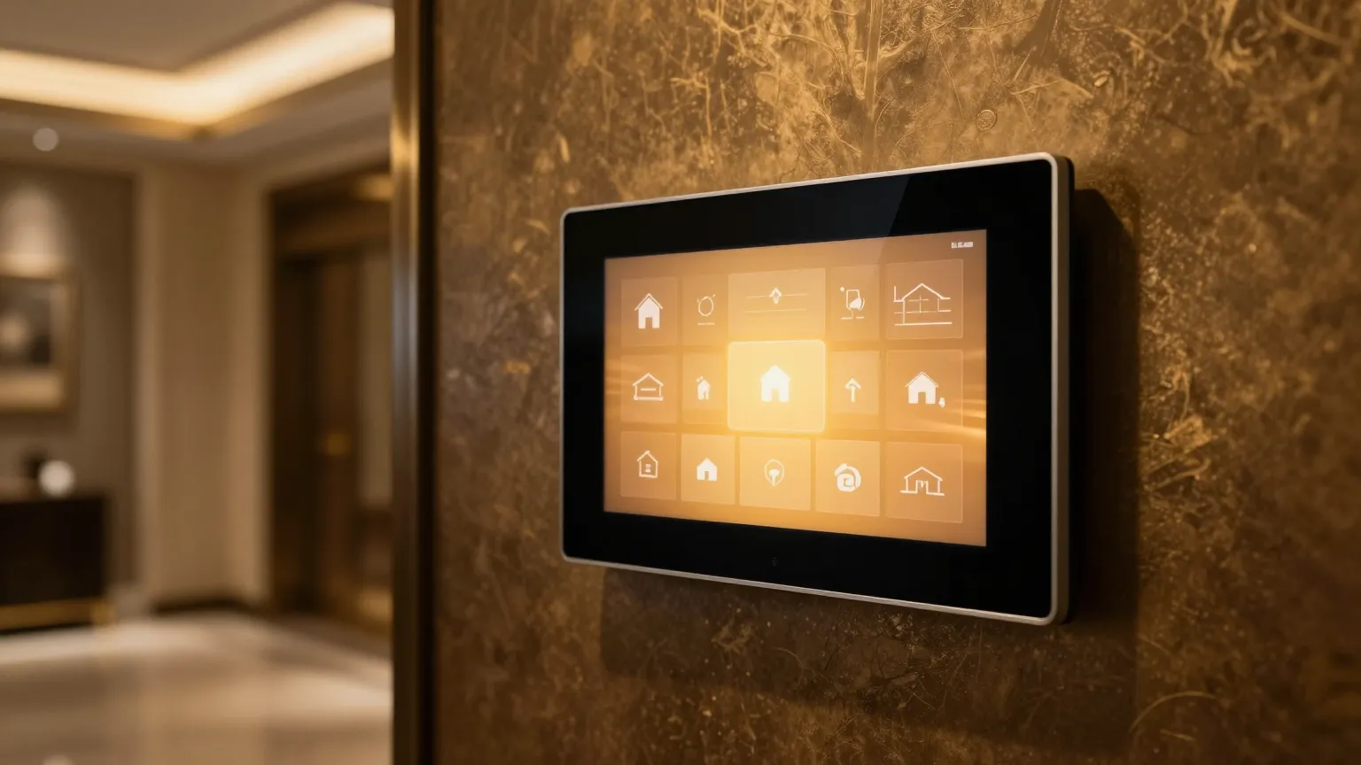 Elan touch panel controlling a Huntsville smart home